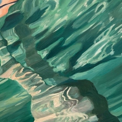underwater figure painting